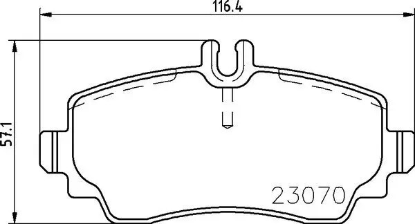 Bremsbelagsatz, Scheibenbremse Vorderachse BREMBO P 50 047