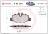 Bremsbelagsatz, Scheibenbremse Hinterachse BREMBO P 50 051 Bild Bremsbelagsatz, Scheibenbremse Hinterachse BREMBO P 50 051