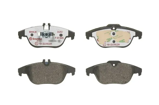 Bremsbelagsatz, Scheibenbremse Hinterachse BREMBO P 50 068X Bild Bremsbelagsatz, Scheibenbremse Hinterachse BREMBO P 50 068X