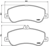 Bremsbelagsatz, Scheibenbremse BREMBO P 50 086