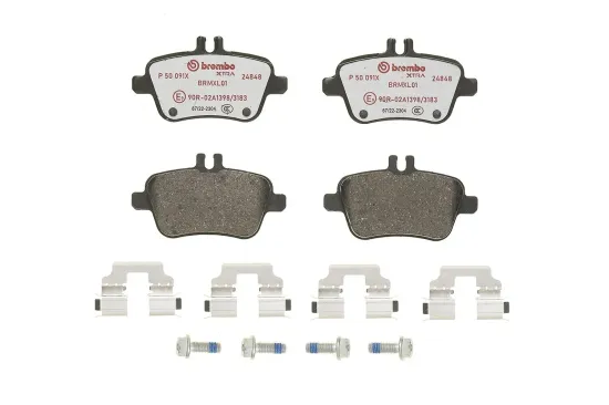Bremsbelagsatz, Scheibenbremse Hinterachse BREMBO P 50 091X Bild Bremsbelagsatz, Scheibenbremse Hinterachse BREMBO P 50 091X