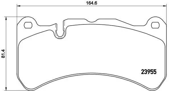 Bremsbelagsatz, Scheibenbremse BREMBO P 50 092