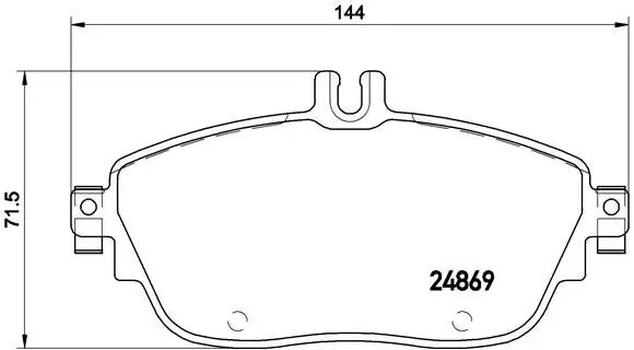 Bremsbelagsatz, Scheibenbremse BREMBO P 50 093