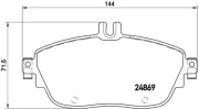 Bremsbelagsatz, Scheibenbremse BREMBO P 50 093