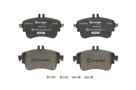 Bremsbelagsatz, Scheibenbremse Vorderachse BREMBO P 50 094X Bild Bremsbelagsatz, Scheibenbremse Vorderachse BREMBO P 50 094X