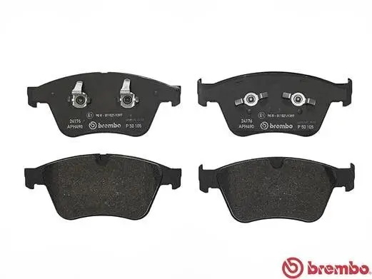 Bremsbelagsatz, Scheibenbremse Vorderachse BREMBO P 50 105 Bild Bremsbelagsatz, Scheibenbremse Vorderachse BREMBO P 50 105