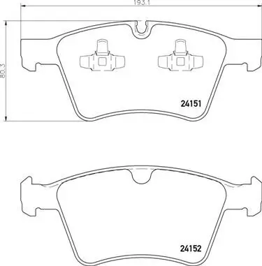 Bremsbelagsatz, Scheibenbremse BREMBO P 50 115 Bild Bremsbelagsatz, Scheibenbremse BREMBO P 50 115