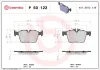 Bremsbelagsatz, Scheibenbremse Hinterachse BREMBO P 50 122 Bild Bremsbelagsatz, Scheibenbremse Hinterachse BREMBO P 50 122