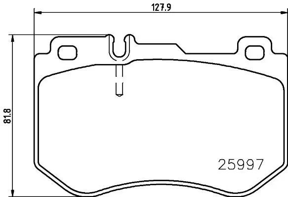 Bremsbelagsatz, Scheibenbremse BREMBO P 50 123