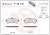 Bremsbelagsatz, Scheibenbremse Hinterachse BREMBO P 50 125 Bild Bremsbelagsatz, Scheibenbremse Hinterachse BREMBO P 50 125
