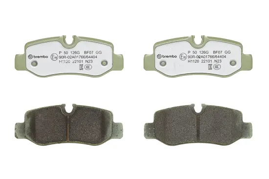Bremsbelagsatz, Scheibenbremse Hinterachse BREMBO P 50 126G Bild Bremsbelagsatz, Scheibenbremse Hinterachse BREMBO P 50 126G