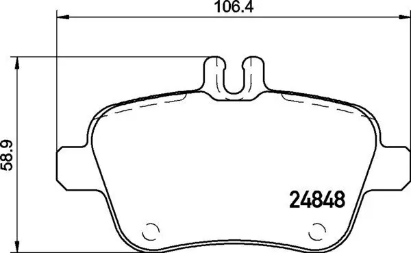 Bremsbelagsatz, Scheibenbremse BREMBO P 50 135