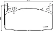 Bremsbelagsatz, Scheibenbremse Vorderachse BREMBO P 50 143