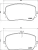 Bremsbelagsatz, Scheibenbremse Vorderachse BREMBO P 50 149 Bild Bremsbelagsatz, Scheibenbremse Vorderachse BREMBO P 50 149