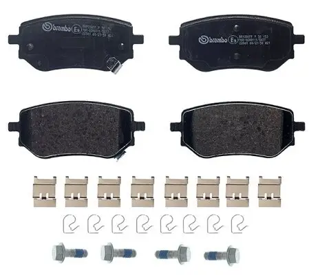 Bremsbelagsatz, Scheibenbremse Hinterachse BREMBO P 50 153 Bild Bremsbelagsatz, Scheibenbremse Hinterachse BREMBO P 50 153