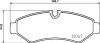 Bremsbelagsatz, Scheibenbremse Hinterachse BREMBO P 50 155G Bild Bremsbelagsatz, Scheibenbremse Hinterachse BREMBO P 50 155G