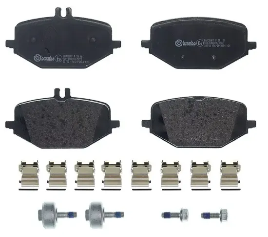 Bremsbelagsatz, Scheibenbremse Hinterachse BREMBO P 50 161 Bild Bremsbelagsatz, Scheibenbremse Hinterachse BREMBO P 50 161