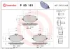 Bremsbelagsatz, Scheibenbremse Hinterachse BREMBO P 50 161 Bild Bremsbelagsatz, Scheibenbremse Hinterachse BREMBO P 50 161