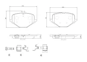 Bremsbelagsatz, Scheibenbremse BREMBO P 50 167