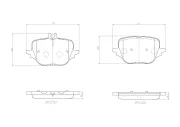 Bremsbelagsatz, Scheibenbremse BREMBO P 50 169