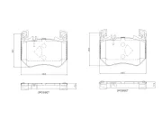 Bremsbelagsatz, Scheibenbremse BREMBO P 50 171