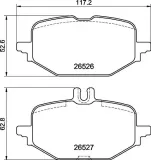 Bremsbelagsatz, Scheibenbremse BREMBO P 50 172