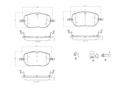 Bremsbelagsatz, Scheibenbremse BREMBO P 50 173