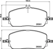 Bremsbelagsatz, Scheibenbremse Vorderachse BREMBO P 50 174