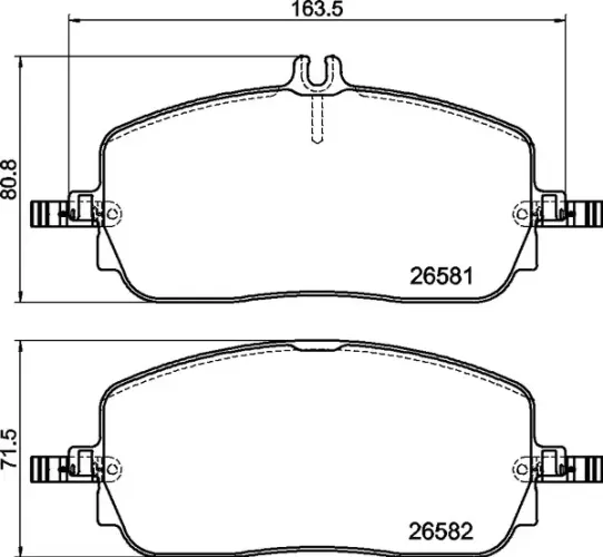 Bremsbelagsatz, Scheibenbremse Vorderachse BREMBO P 50 174 Bild Bremsbelagsatz, Scheibenbremse Vorderachse BREMBO P 50 174