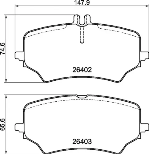 Bremsbelagsatz, Scheibenbremse BREMBO P 50 176 Bild Bremsbelagsatz, Scheibenbremse BREMBO P 50 176
