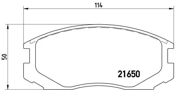 Bremsbelagsatz, Scheibenbremse BREMBO P 54 015