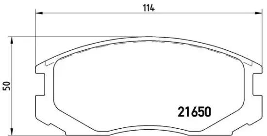 Bremsbelagsatz, Scheibenbremse BREMBO P 54 015 Bild Bremsbelagsatz, Scheibenbremse BREMBO P 54 015