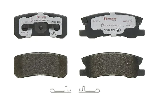 Bremsbelagsatz, Scheibenbremse Hinterachse BREMBO P 54 031X Bild Bremsbelagsatz, Scheibenbremse Hinterachse BREMBO P 54 031X