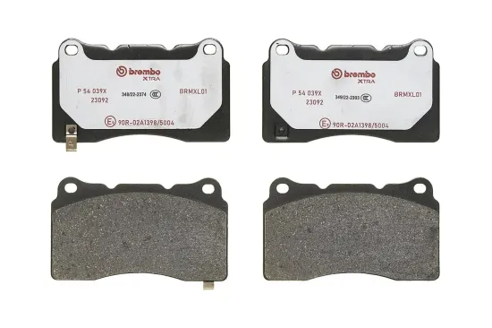 Bremsbelagsatz, Scheibenbremse Vorderachse BREMBO P 54 039X Bild Bremsbelagsatz, Scheibenbremse Vorderachse BREMBO P 54 039X
