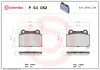 Bremsbelagsatz, Scheibenbremse Hinterachse BREMBO P 54 052 Bild Bremsbelagsatz, Scheibenbremse Hinterachse BREMBO P 54 052