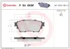 Bremsbelagsatz, Scheibenbremse Hinterachse BREMBO P 54 063E Bild Bremsbelagsatz, Scheibenbremse Hinterachse BREMBO P 54 063E