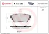 Bremsbelagsatz, Scheibenbremse Hinterachse BREMBO P 54 063