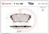 Bremsbelagsatz, Scheibenbremse Hinterachse BREMBO P 54 063 Bild Bremsbelagsatz, Scheibenbremse Hinterachse BREMBO P 54 063