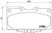 Bremsbelagsatz, Scheibenbremse BREMBO P 56 034