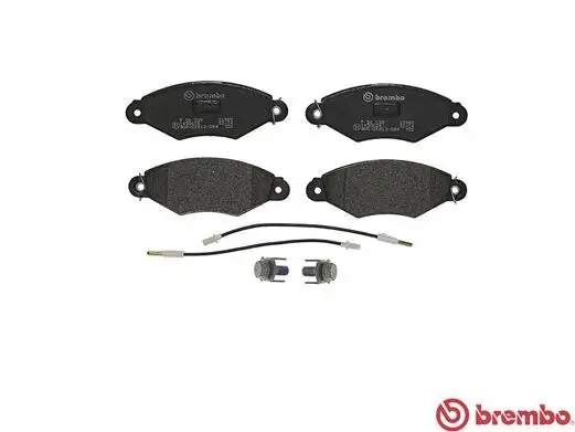 Bremsbelagsatz, Scheibenbremse Vorderachse BREMBO P 56 038 Bild Bremsbelagsatz, Scheibenbremse Vorderachse BREMBO P 56 038