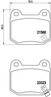 Bremsbelagsatz, Scheibenbremse BREMBO P 56 048 Bild Bremsbelagsatz, Scheibenbremse BREMBO P 56 048