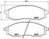 Bremsbelagsatz, Scheibenbremse Vorderachse BREMBO P 56 049