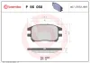 Bremsbelagsatz, Scheibenbremse Vorderachse BREMBO P 56 050 Bild Bremsbelagsatz, Scheibenbremse Vorderachse BREMBO P 56 050