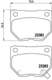 Bremsbelagsatz, Scheibenbremse BREMBO P 56 054