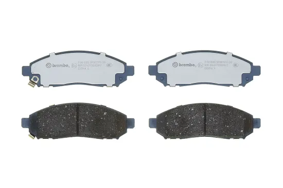 Bremsbelagsatz, Scheibenbremse Vorderachse BREMBO P 56 096E Bild Bremsbelagsatz, Scheibenbremse Vorderachse BREMBO P 56 096E