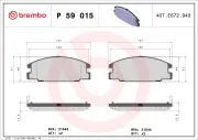 Bremsbelagsatz, Scheibenbremse BREMBO P 59 015