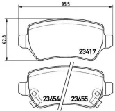 Bremsbelagsatz, Scheibenbremse BREMBO P 59 038