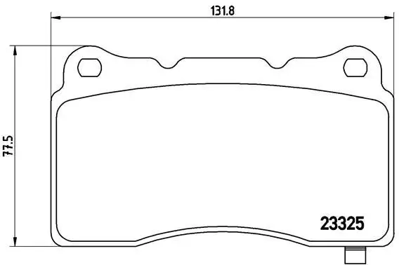 Bremsbelagsatz, Scheibenbremse BREMBO P 59 079