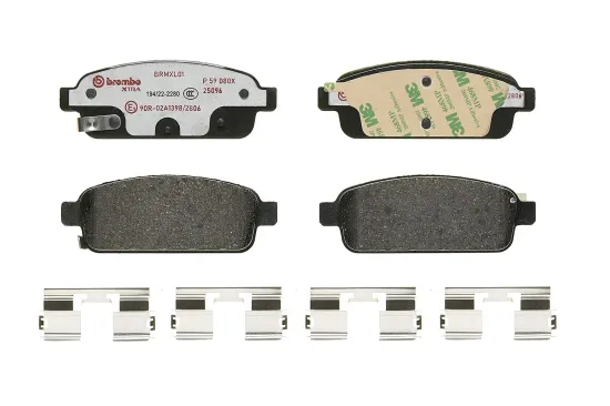 Bremsbelagsatz, Scheibenbremse Hinterachse BREMBO P 59 080X Bild Bremsbelagsatz, Scheibenbremse Hinterachse BREMBO P 59 080X
