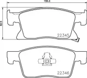 Bremsbelagsatz, Scheibenbremse BREMBO P 59 091